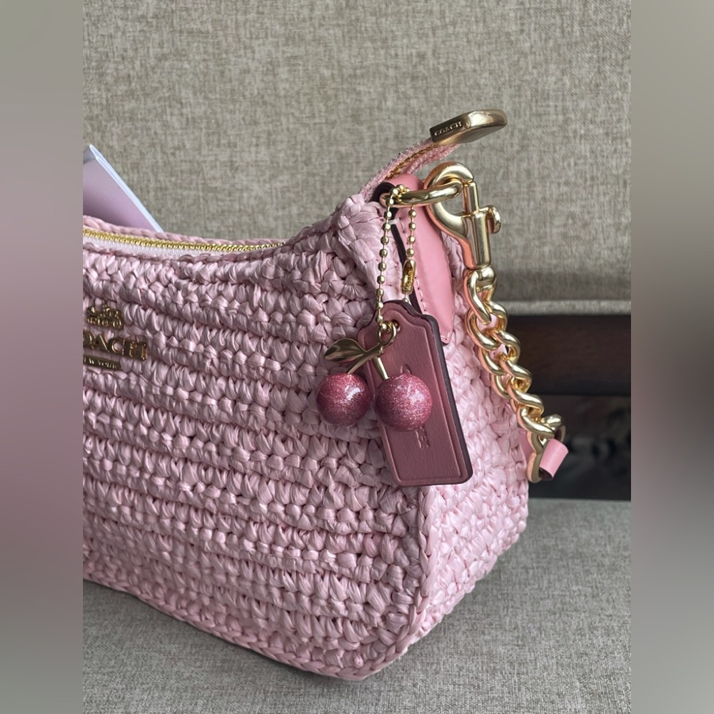 ‼️last 1‼️NWT!Coach straw Teri Shoulder Bag(COACH CBH59)fast shipping - Picture 3 of 8